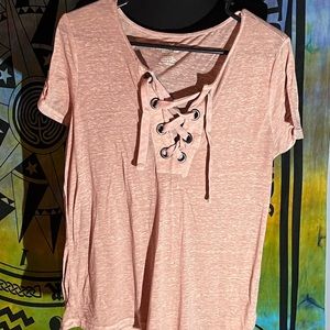 AE Lace Neck Tee